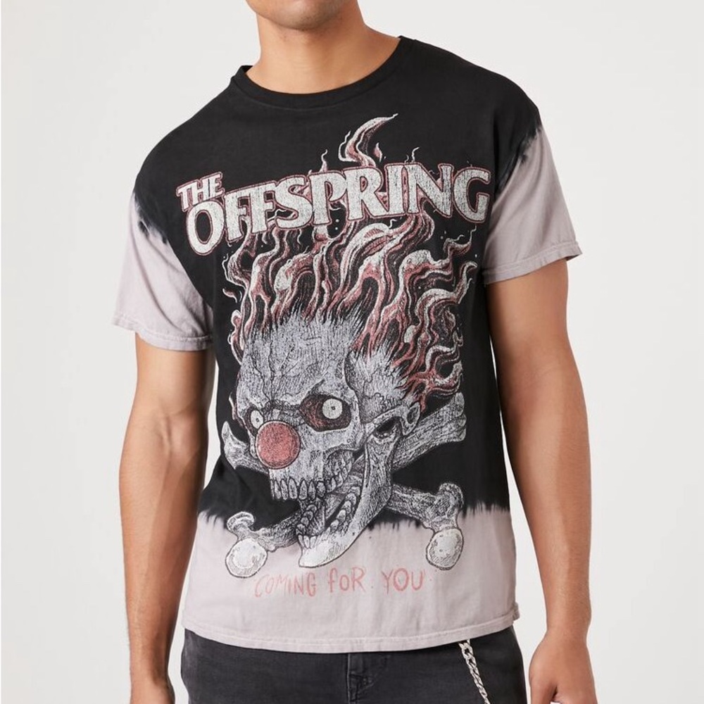 Dip-Dye “The Offspring” Vintage Style Graphic Tee LARGE
